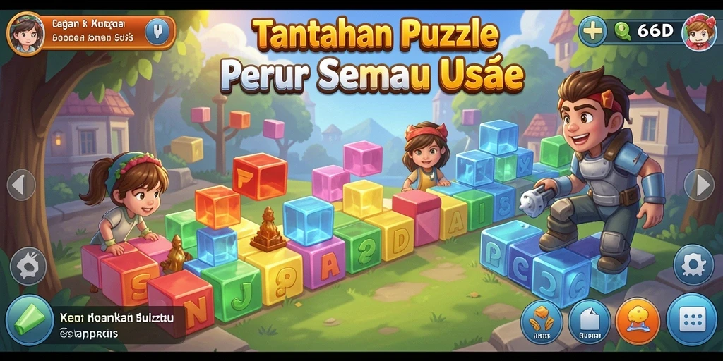 Screenshot gameplay 66D menunjukkan tantangan puzzle yang menarik.