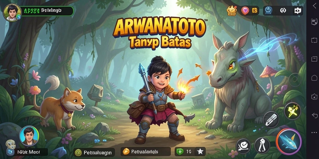 Tampilan gameplay ARWANATOTO yang memukau dan mendebarkan.