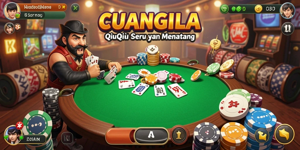 Screenshot gameplay CUANGILA dengan suasana permainan QiuQiu.