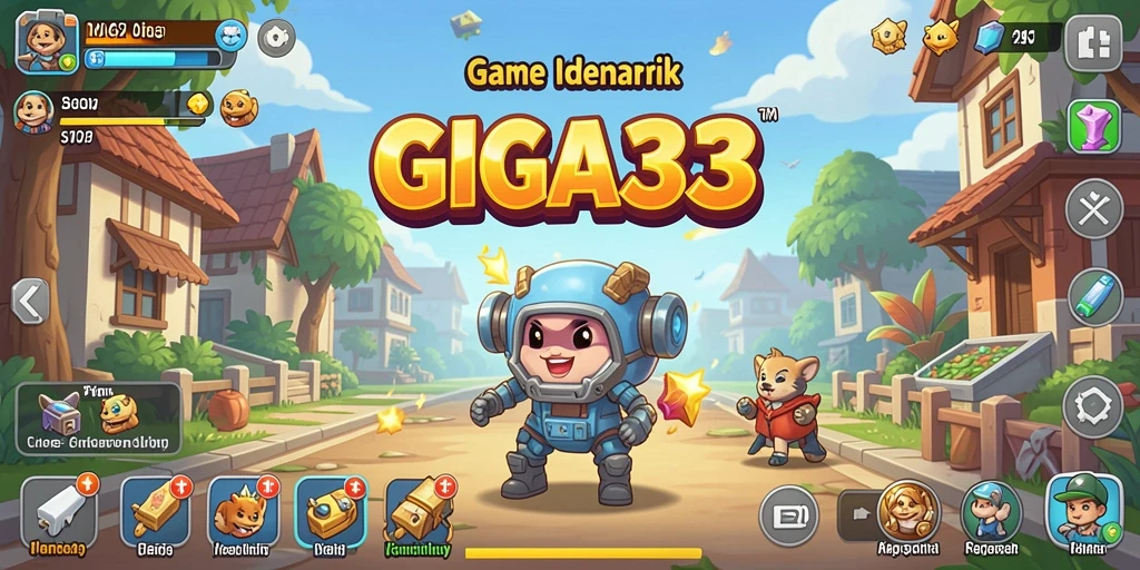 Gameplay GIGA33 menampilkan aksi Idle yang seru dan menghibur.