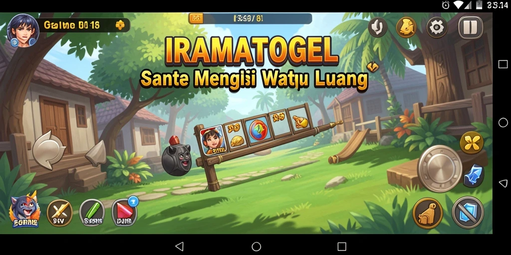 Tampilan gameplay yang seru dan menghibur dari IRAMATOGEL.