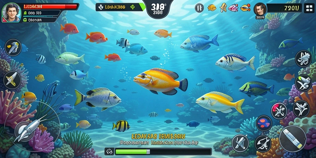 Screenshot menunjukkan gameplay menembak ikan yang seru di LEDAK388.