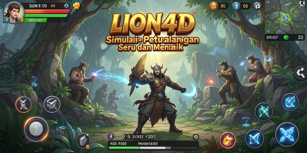 Tampilan gameplay LION4D penuh aksi dan petualangan seru.