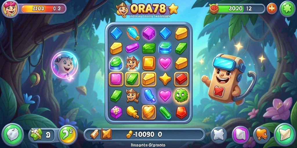 Gameplay seru ORA78 dengan tantangan Match-3