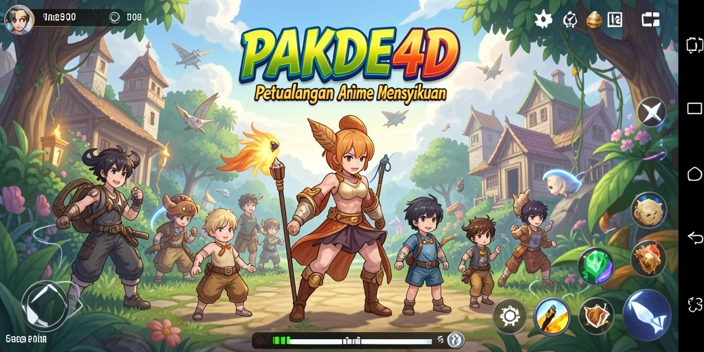 Tampilan utama PAKDE4D dengan karakter Anime yang menarik.