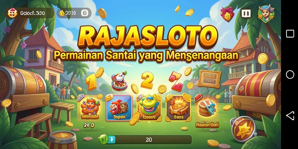 Tampilan menarik dan keseruan gameplay RAJASLOTO.