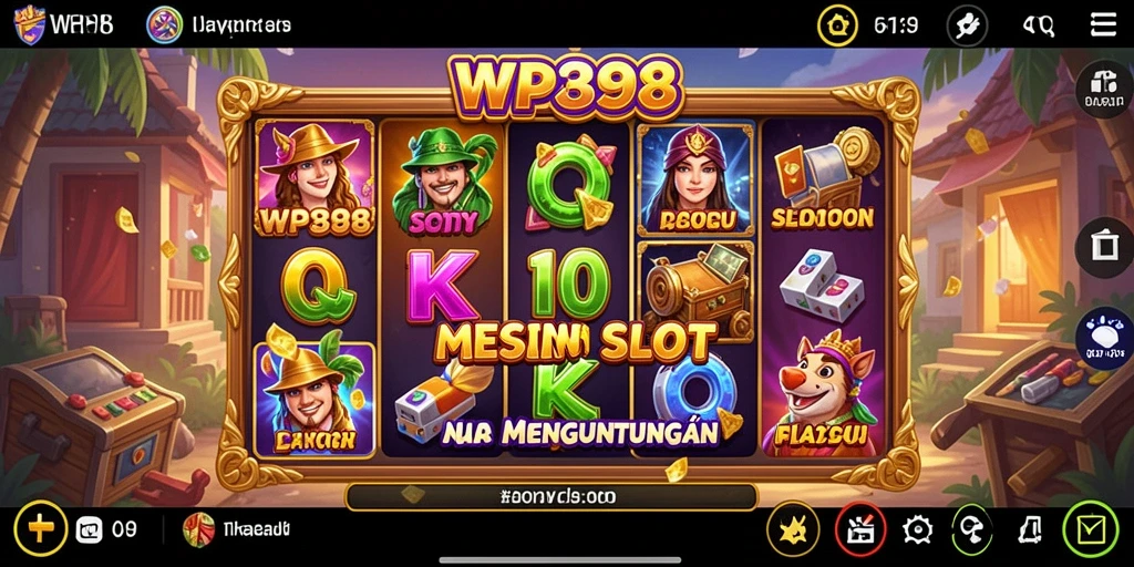 Tampilan gameplay WP888 yang penuh warna dan dinamis.
